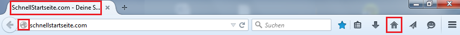 Startseite festlegen in Firefox